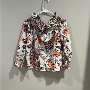 Floral Ruffle Blouse